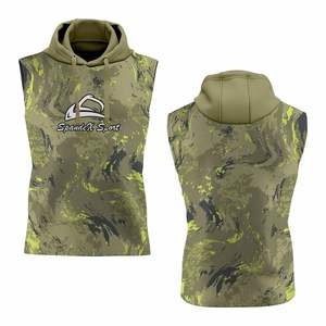 Sudaderas con capucha sin mangas de verano ligeras para hombre con sublimación de poliéster 100% con logotipo personalizado - Product Image 6