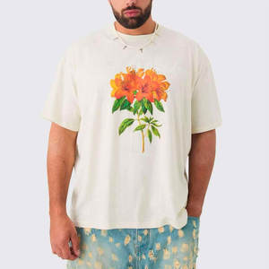 เสื้อยืด100% ผ้าคอตตอนคอมบ์ขนาดใหญ่220 GSM เสื้อแขนสั้นสำหรับผู้หญิงพิมพ์โลโก้ตามสั่ง - Product Image 6