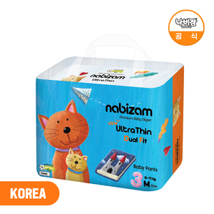 Nabizam UltraThin Dual Fit Summer Pants M Size 32sheet X 4pack Ultra <b>Comfortable</b> <b>Baby</b> Diaper - Product Image 3