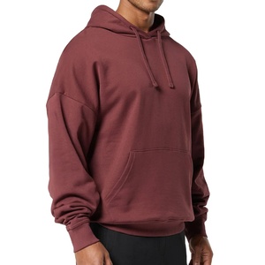 Sweat-shirts streetwear à coupe classique, à fermeture éclair, avec logo personnalisé, épaules tombantes, 100 % coton molletonné respirant, vente en gros - Product Image 3