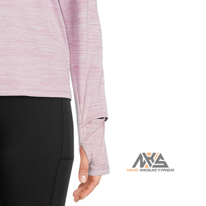 Camiseta activa de manga larga para mujer, Camiseta cómoda de fitness con bolsillo lateral, tallas eco-amigables y comprimidas - Product Image 4