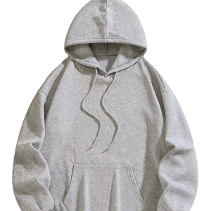 Sudadera con Capucha de Forro Polar para Mujer, Otoño-Invierno 2025, Color Sólido, Casual, Ecológica, 100% Algodón, Logotipo Frontal, Corte Holgado - Product Image 1