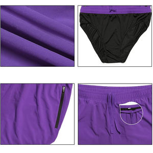 Pantalones Cortos Deportivos para Hombre al por Mayor, Color Azul, Hechos de Poliéster, para Correr y Hacer Ejercicio al Aire Libre, con Diseño y Talla Personalizados - Product Image 6