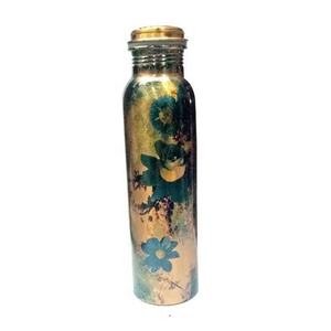 Durable hammered copper <b>water</b> <b>bottle</b> for natural detox ayurveda benefits healthy drinking storage and eco safe use - Product Image 6