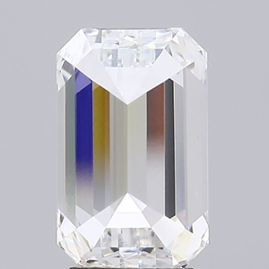 Diamant de laboratoire taille émeraude Rising Diamond 4,03 carats, couleur E, clarté VS1, percé au laser, certifié IGI pour la fabrication de bijoux - Product Image 6