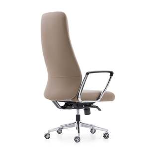 Elegante Sedia da Ufficio Ergonomica con Schienale Alto in Ecopelle e Finiture Cromate - Product Image 4