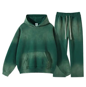 Último Top Premium Sun Faded Wash chándal al por mayor de gran tamaño de alta calidad de tela de lana transpirable chándal - Product Image 3