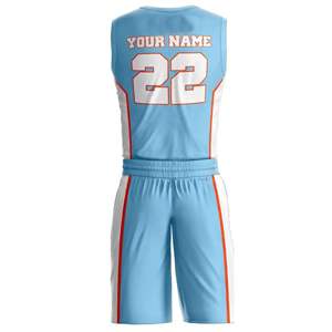 Diseña tu propio uniforme de baloncesto 100% Poliéster Último estilo Conjunto de uniforme de baloncesto de la mejor calidad - Product Image 3