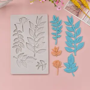 Cành Hoa Mây tăng Silicone Khuôn nướng bánh khuôn trang trí cho DIY handmade