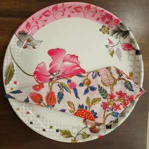 Colorful Tie Dye Marble Printed Cotton Quilted Dinning Table <b>Placemat</b> for Wedding, House Party Celebration, Table Place Mats - Product Image 2