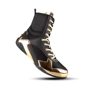 Bottes de boxe professionnelles pour hommes - Fermeture à lacets Cuir / Simili cuir Antidérapant Respirant Stabilité Confort Longue durée - Product Image 6