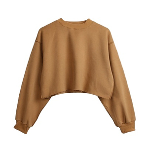 เสื้อฮู้ดครอปผู้หญิงขายส่ง รุ่นฮิตสำหรับฤดูหนาว คุณภาพสูง ผ้าฟลีซ 100% คอตตอน ระบายอากาศได้ดี แห้งเร็ว สไตล์ที่ดีที่สุด - Product Image 4