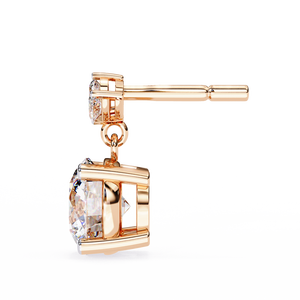 Boucles d'oreilles uniques en or 18 carats avec diamant de laboratoire, boucles d'oreilles de qualité supérieure - Product Image 2