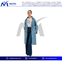 Vente en gros Veste Femme Dames Veste Coupe-Vent en Denim Surdimensionné pour Femme Manteau en Jean Long pour l'Automne Veste en Jean