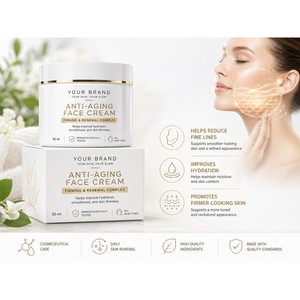Crème hydratante pour le visage à l'acide hyaluronique anti-âge de qualité supérieure Soins quotidiens de la peau pour éliminer les rides profondes et rajeunir la peau - Product Image 2