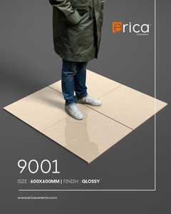 Baldosa de Porcelana Esmaltada Beige de 600x600 mm, Baldosa de Suelo con Aspecto de Mármol Premium para Salas de Estar y Espacios Comerciales - Product Image 4