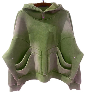 เสื้อสวมหัวมีฮู้ดสำหรับผู้ชายเสื้อซักได้สองกระเป๋าเสื้อผ้าแนวสตรีทสำหรับฤดูหนาวเสื้อผ้าลำลองผ้าฝ้าย100% ใช้ได้ทั้งชายและหญิง - Product Image 3