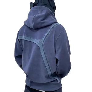 Nouvel arrivage de sweat à capuche délavé à l'acide sweats à capuche en coton épais surdimensionnés pour hommes fabriqués par Dikson Sports - Product Image 6