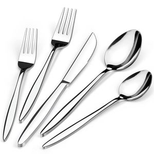 Juego de Cubiertos de Metal Decorativo, Nuevo, para el Hogar, Bodas, Cocina, Utensilios de Acero Inoxidable - Product Image 1