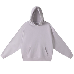 350GSM personnalisé LOGO blanc unisexe hommes hiver épais coton goutte épaule surdimensionné sweats à capuche hommes pulls décontractés manteaux - Product Image 3