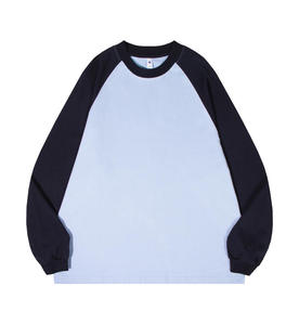 Camisetas de peso pesado en blanco personalizadas, recién llegadas, camiseta de manga larga para hombre, camisetas informales de algodón con logotipo personalizado para gimnasio - Product Image 4