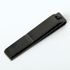 ANAAIF Coupe-ongles portable noir mat de haute qualité, lame incurvée et tranchante pour cuticule d'ongle d'orteil, conception antidérapante des doigts - Product Image 4