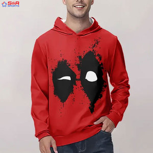 เสื้อฮู้ดพิมพ์ลายสกรีนสำหรับผู้ชายดีไซน์ตามสั่งผ้าฝ้ายผสมแบบลำลองพิมพ์ลายสกรีน - Product Image 6