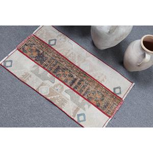 พรมตุรกีขนาดเล็ก 1.7x2.9 ฟุต สีน้ำตาล พรมโมร็อกโกวินเทจ - Product Image 4