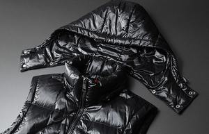 Gilet matelassé en toile lavée respirante de haute qualité avec logo personnalisé, style vintage léger, à capuche et fermeture éclair, pour homme et femme - Product Image 6