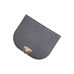 24x19 cm in pelle artificiale blu Navy copertura lucchetto a catena Color oro chiaro metallizzato