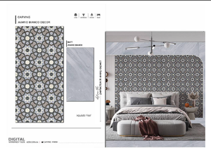 Azulejos de Piso de Porcelana Cerámica Moderna Brillante de 600x1200 mm, Superficie Mate Esmaltada, Cuerpo Completo Homogéneo para Decoración del Hogar - Product Image 4