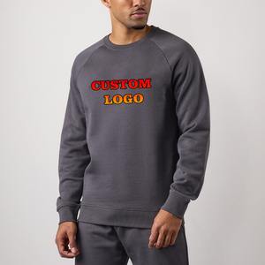 OEM High Grade Customized Men Polyester Sweater Casual Solid Pattern <b>Vintage</b> Style Anti Shrink Feature Regular Fit <b>Sweatshirt</b> - Product Image 1
