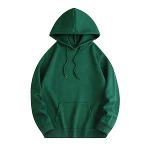 Sudadera con capucha de lana ligera con estampado personalizado de fábrica 2025 para hombre estilo Hip Hop de gran tamaño personalizado de talla grande Anti-retráctil sólido - Product Image 6