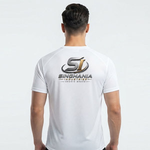 Camisetas de Hombre de Corte Regular con Estampado Duradero, Tejido de Poliéster/Algodón Ecológico, Secado Rápido, Transpirable, Costuras Premium - Product Image 5