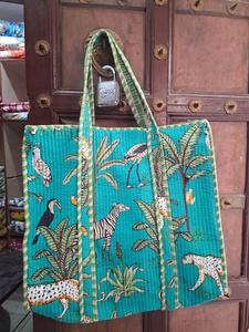 กระเป๋าผ้าคอตตอนสีทึบมีซิปปิดกระเป๋าช้อปปิ้งสีสันสดใสสำหรับผู้หญิงกระเป๋าถือชาติพันธุ์แบบดั้งเดิมสำหรับฤดูใบไม้ผลิ/ฤดูร้อน - Product Image 2