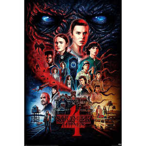 โปสเตอร์สไตล์โมเดิร์น Stranger Things ซีซั่น 4 ชุด 3 ชิ้น สำหรับตกแต่งผนัง - Product Image 3