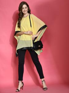 Poncho de Gasa Verde Menta para Mujer, Estilo Holgado, Elegante, Informal, Túnica de Verano, Capa Transparente Ecológica, Ropa de Moda para Venta al por Mayor - Product Image 5