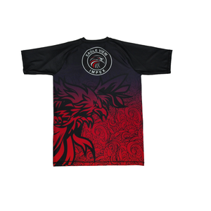 T-shirt de compression unisexe à séchage rapide Eagle View, imprimé numérique, manches longues, Spandex/Nylon pour BJJ MMA Jiu Jitsu - Product Image 2