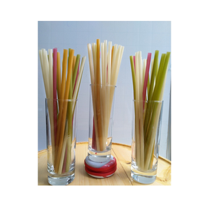 Pajitas de arroz ecológicas de alta calidad, la mejor oferta personalizable para fiestas hechas en Vietnam - Product Image 5