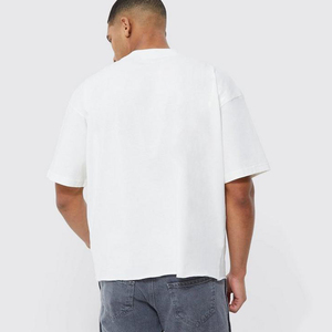 Camiseta Oversize de Algodón para Hombre, de Corte Holgado y Tejido Pesado, con Lavado Ácido y Manga Larga - Product Image 1