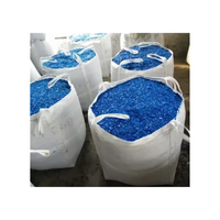 Lascas de Tambor Azules de HDPE 100% Reciclado de Alta Calidad, Ecológicas, de Alta Densidad y Bajo Contenido de Humedad, Suministradas a Granel