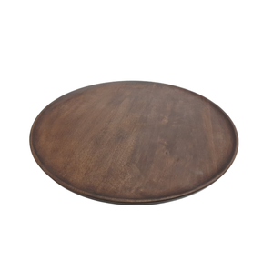 Design unique en bois de forme ronde dîner plateau de service assiette plat de service et plateau fait à la main personnalisé - Product Image 6