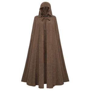Disfraz de Halloween para Mujer, Capa Medieval con Capucha, Cierre con Lazo en la Parte Delantera, Capa Larga Hasta la Mitad de la Pantorrilla - Product Image 4