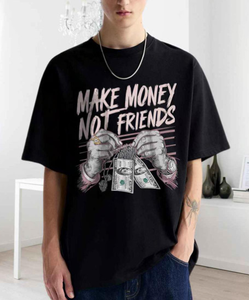 T-shirt pour homme à épaules tombantes, surdimensionné, très vendu, 100% coton, imprimé graphique, logo personnalisé, options multicolores, épais, 240 GSM - Product Image 4