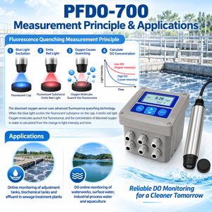 <span class=keywords><strong>FUNEL</strong></span> PFDO700 Analyseur d'oxygène dissous pour traitement de l'eau, fluorescence en eau douce, RS485 Modbus, 0-20 Mg/L, 0-45C - Product Image 3