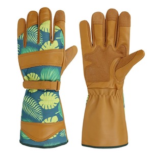Guantes DE TRABAJO PARA deshierbe de jardinería, guante de jardín de cuero para mujer a prueba de espinas sin puñaladas para cavar, plantar, podar logotipo personalizado - Product Image 1