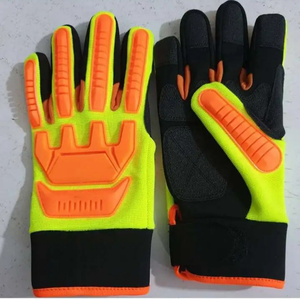 Guantes DE SEGURIDAD duraderos con diseño de Palma de agarre que protegen las manos durante el transporte de elevación y el trabajo general de almacén o envío - Product Image 4