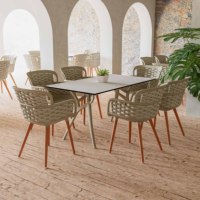 Table basse moderne en plastique Tilia Ivy 77x120 Meubles de maison