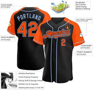 Camisetas de béisbol transpirables cómodas personalizadas Juego de Nombres y Números personalizados para equipos deportivos Fans Ligas - Product Image 3