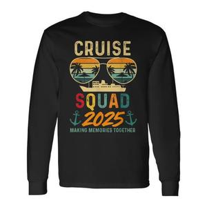 Camiseta de Manga Larga Cruise Squad 2025 para Vacaciones Familiares, Camiseta Promocional para Grupos - Product Image 1